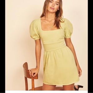 Reformation gables dress in avocado